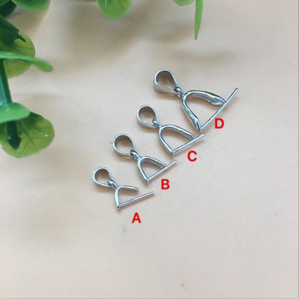 Factory Direct Selling S925 Silver Plated Platinum Jade Jade Crystal Necklace Pendant Buckle