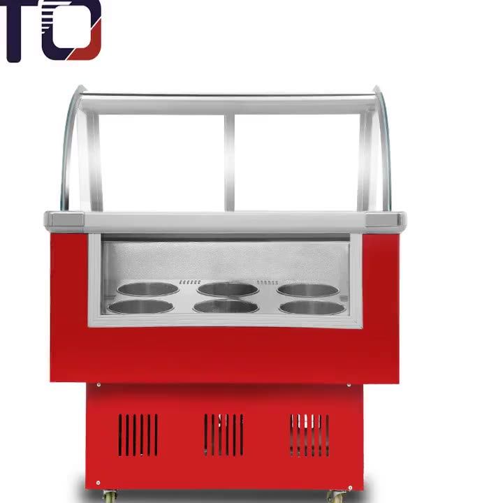 8/10/12 Trays Automatic Refrigerator Mini Gelato Ice Cream Popsicle Display Freezer Buy Ice