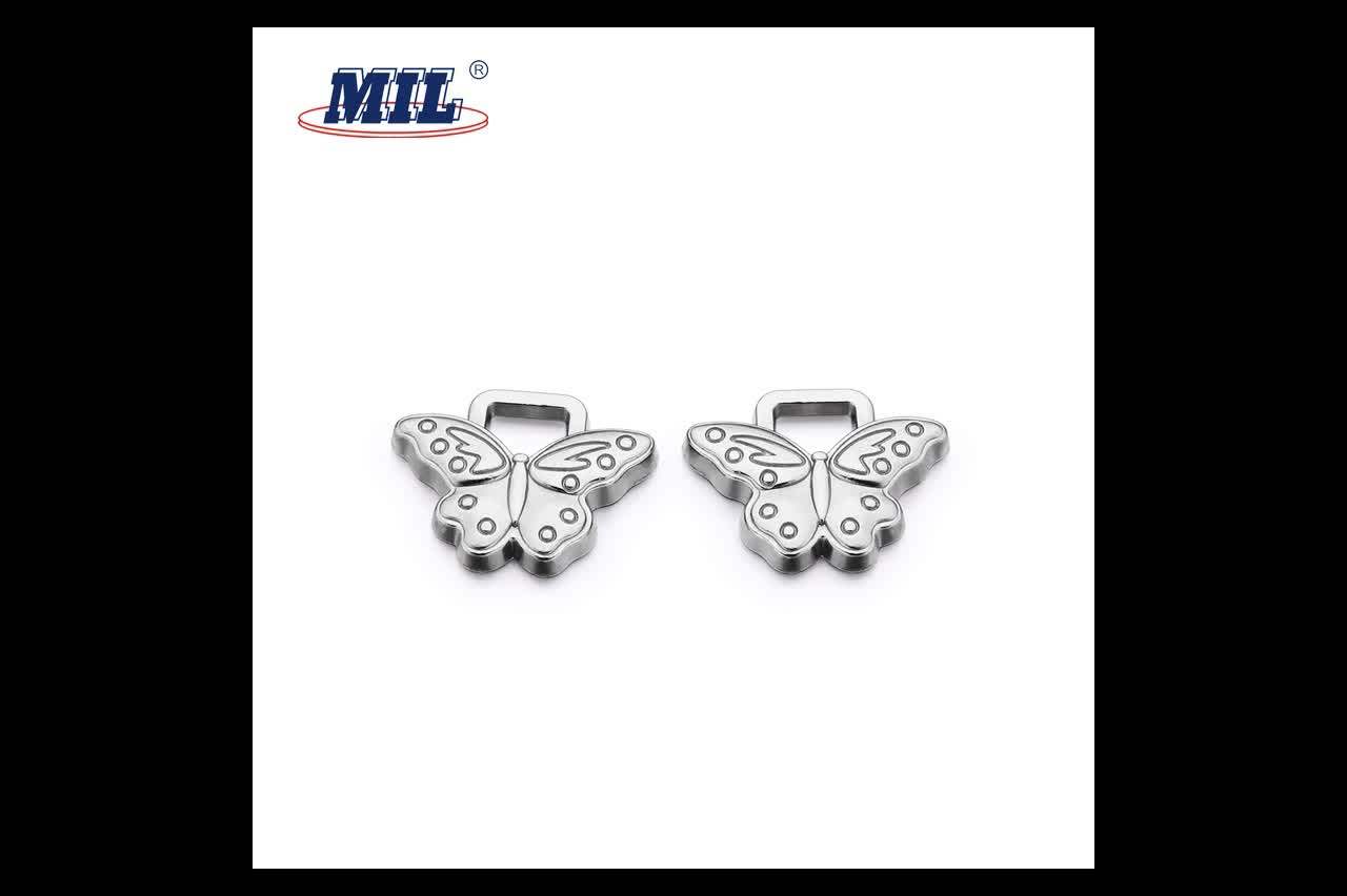 Wholesale Custom Fancy Decorative Metal Zipper Slider Pulls For Bags