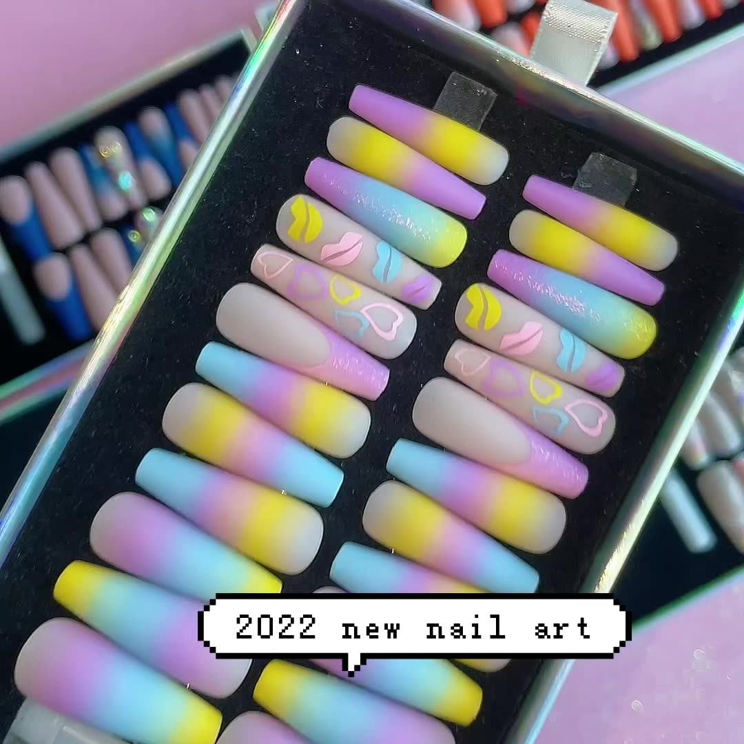 New Design Wholesale High Quality Press On Nails False Acrylic Art