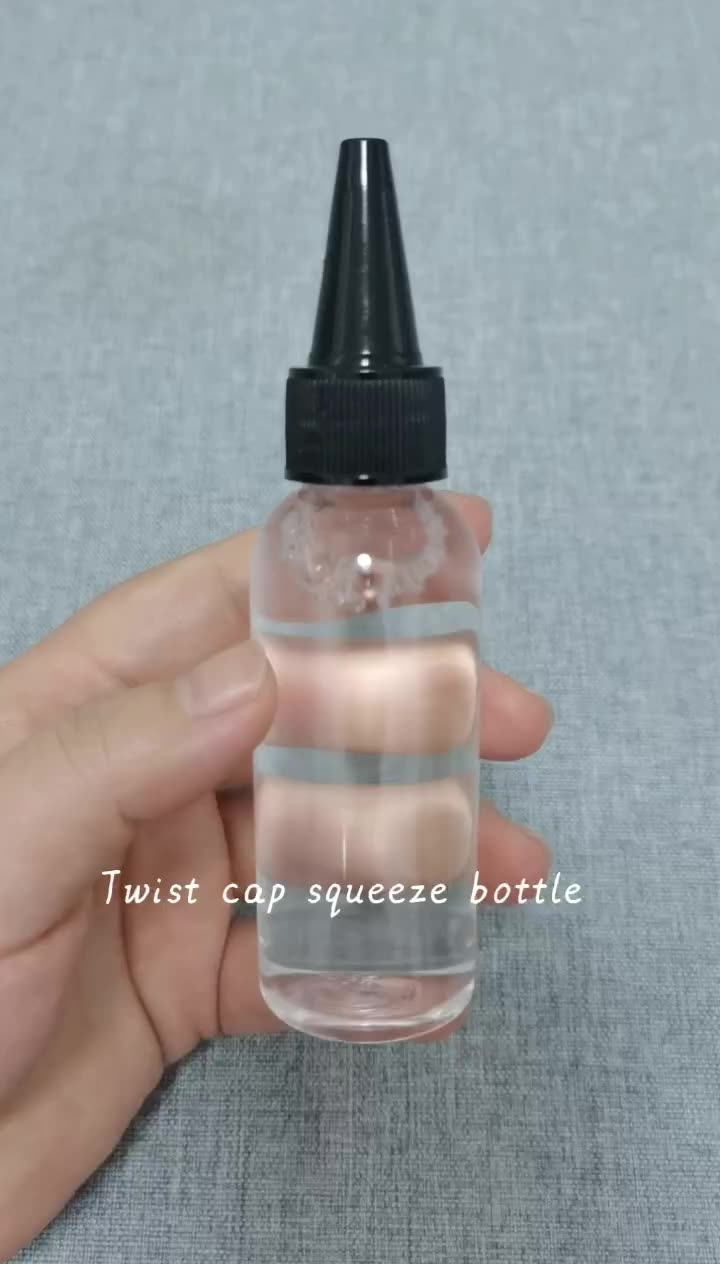 Custom Logo Empty Squeezable 4oz Hair Oil Dispenser Bottle 120ml Boston