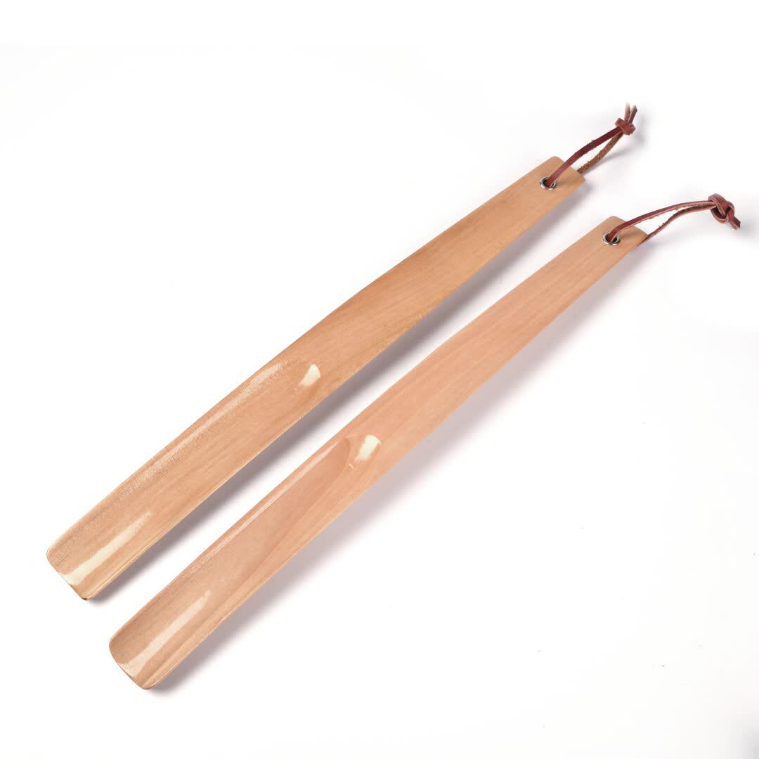 Top Quality Wholesale Wood Shoe Horn/ Wooden Travel Shoehorn/ Shoe