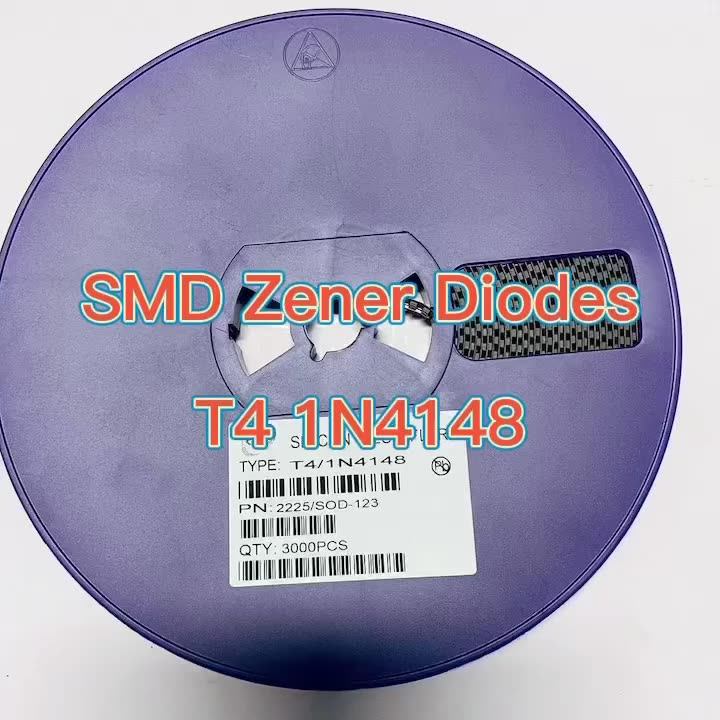 Wl T4 Smd Zener Bzt52c18v 1n4148w 18v 0.5w Sod123 Smd Zener Diodes