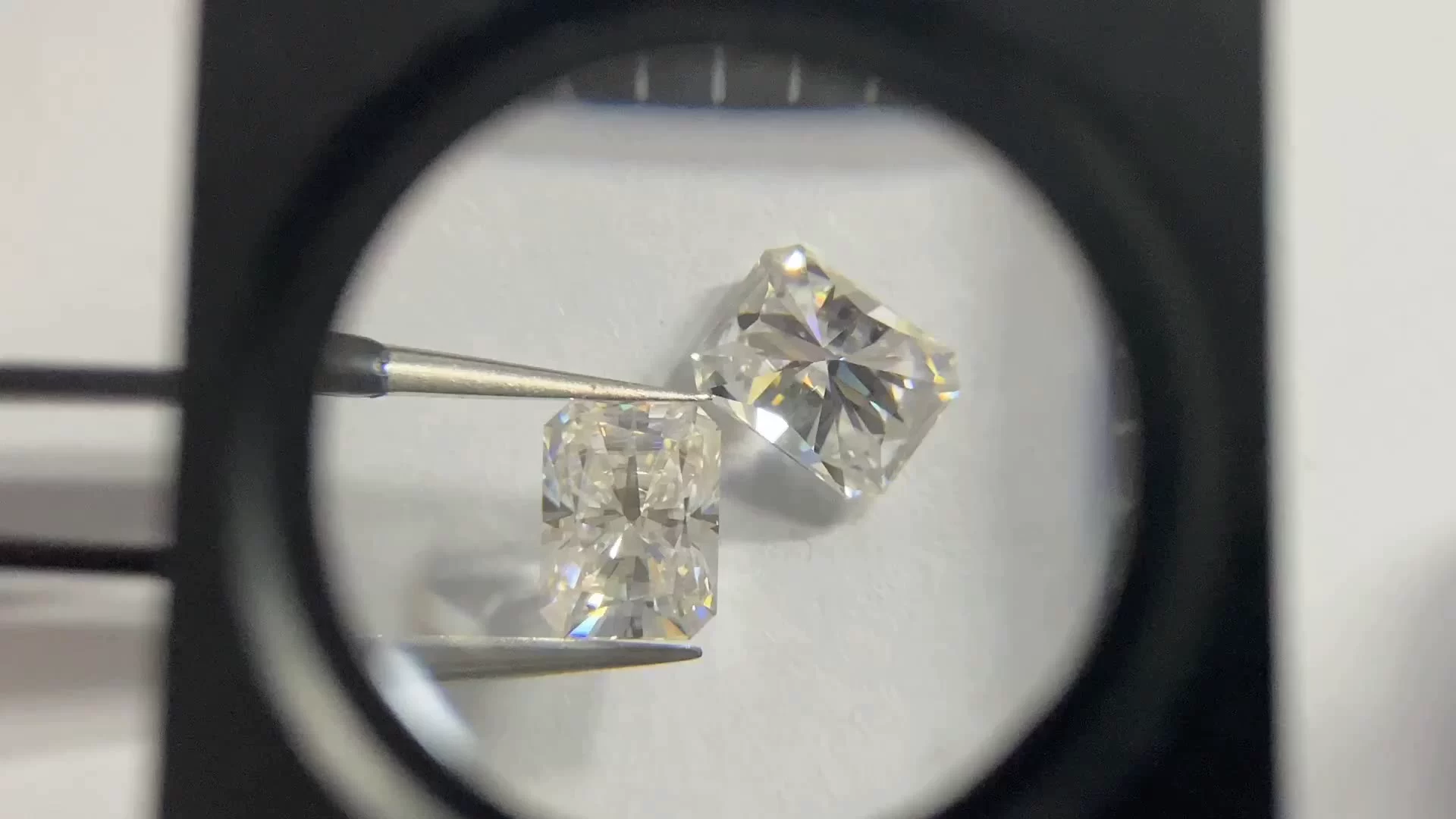 1.7 Carat White D VVS Radiant Cut 6x9mm GRA Synthetic Moissanite Diamond Fashion Jewelry Gemstone