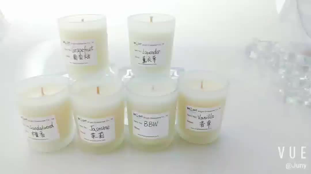 Customized Different Scented Soy Wax Candle In Glass Jar For Christmas