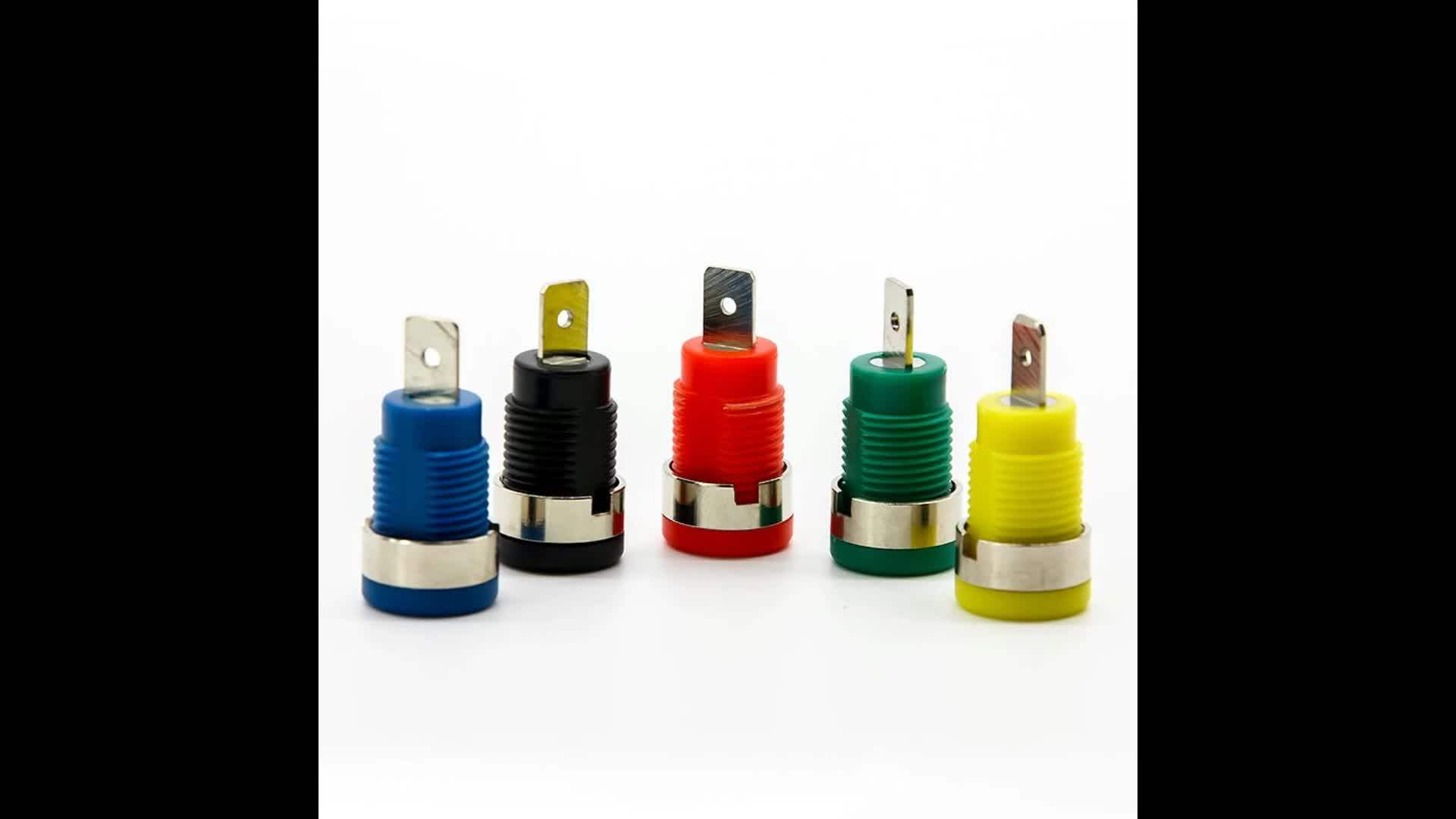 Popular 600v 30a Nickel Plated Brass Safety Banana Jack Socket Binding