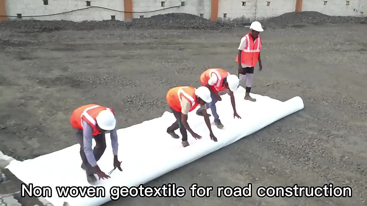 Pp Geotextiles Non Woven Fabric For The Filter Layer Around The