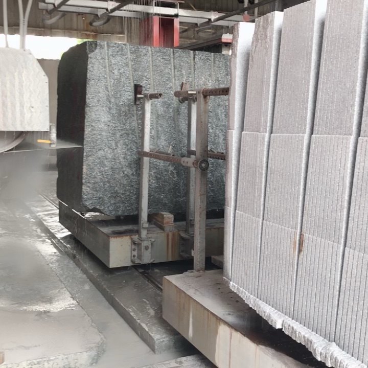 Own Quarry G603 Light Grey Granite Raw Stone Block On Stock Rough
