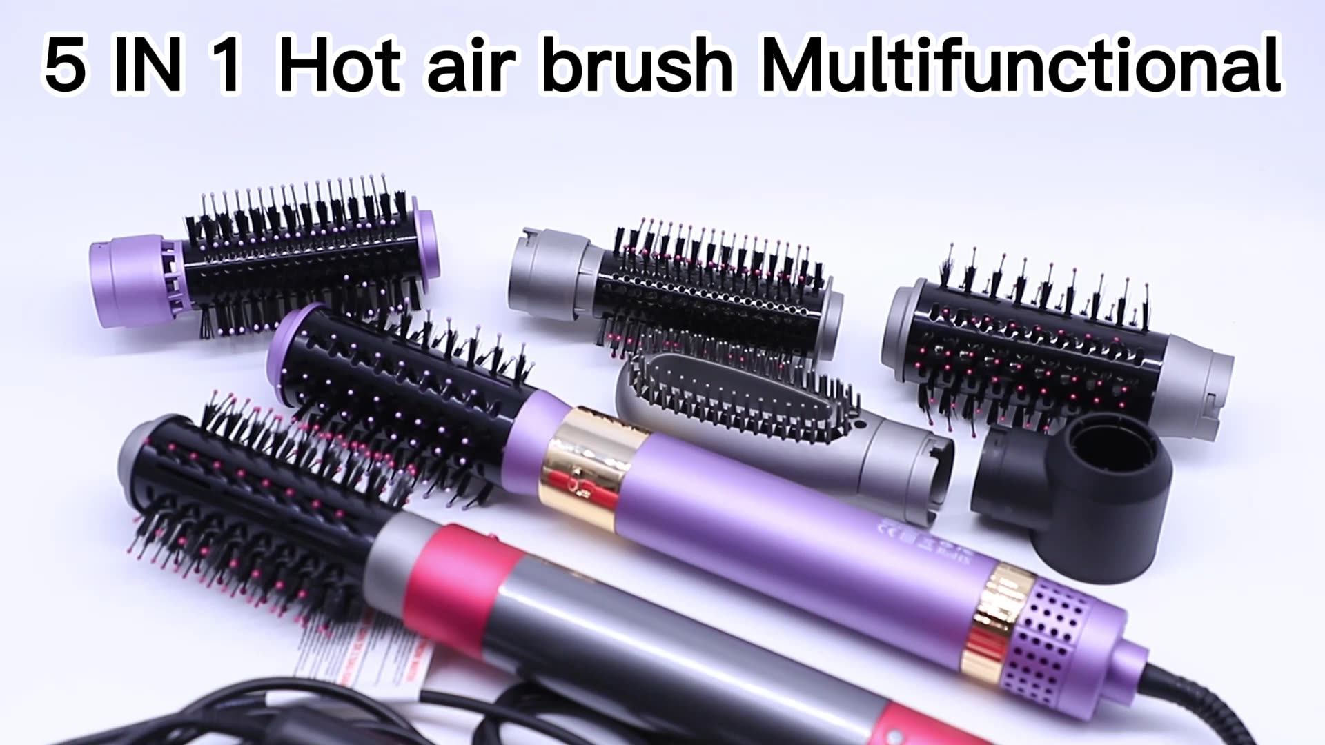 Autowrap Curlers Multi Functional Cepillo 5 En In 1 Hair Dryer Curler