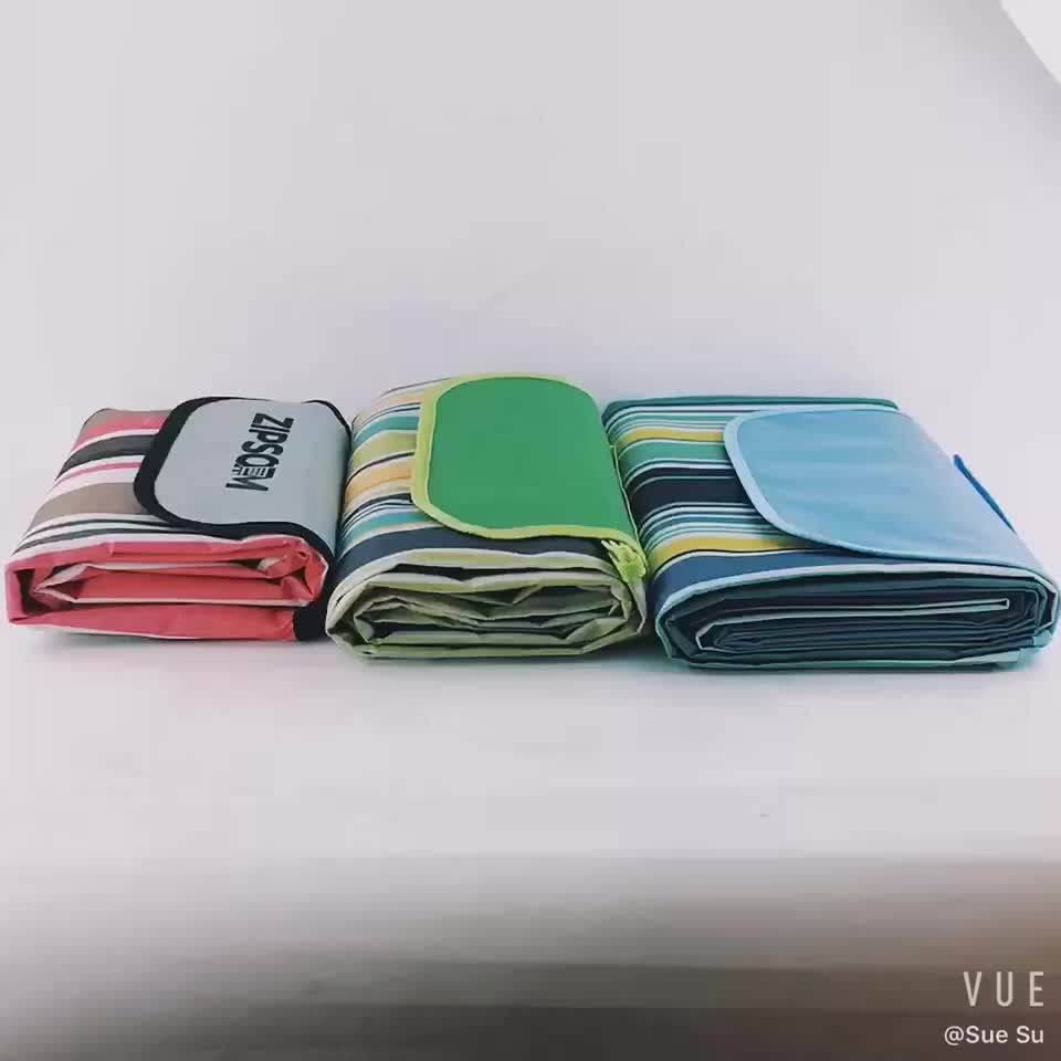 New Design Custom Outdoor Waterproof Polar Fleece Picnic Rug /mat