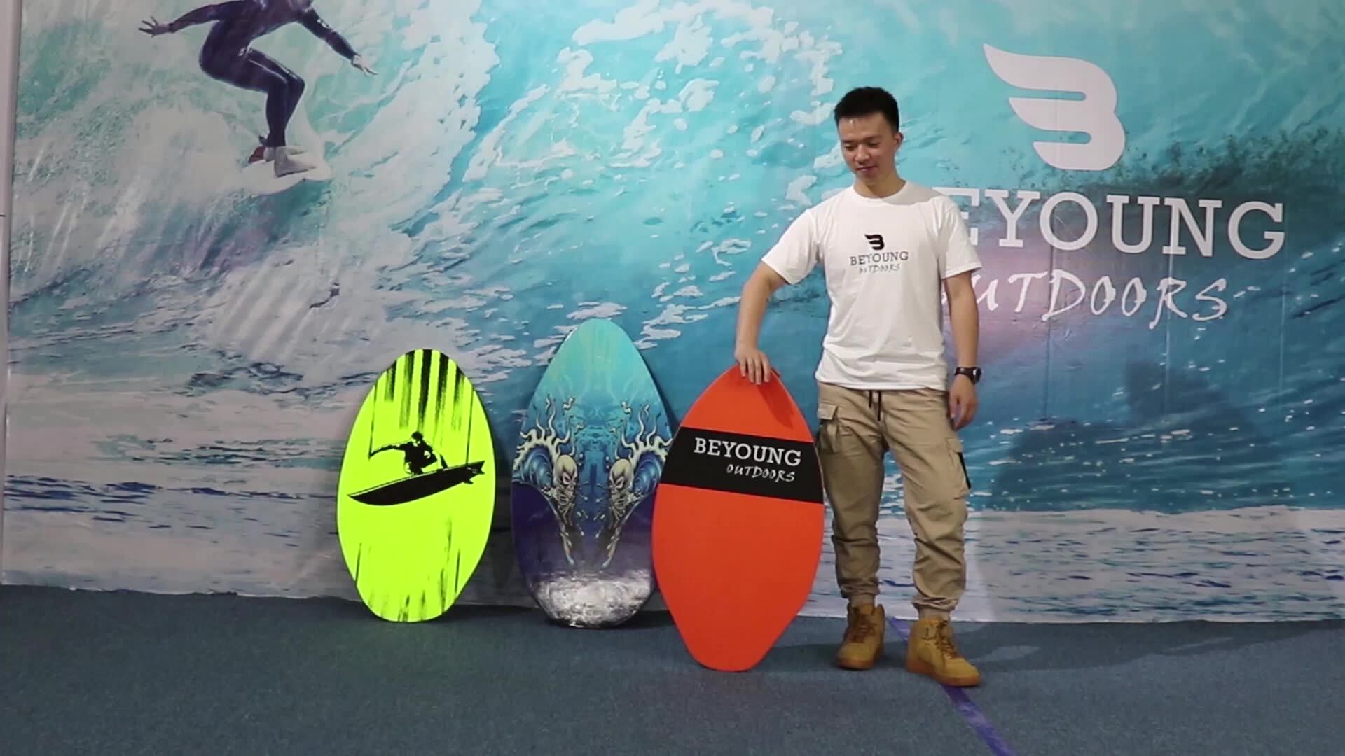 40'' Wholesale Poplar Wood Skim Board Custom Cheap Portable Poplar Wood