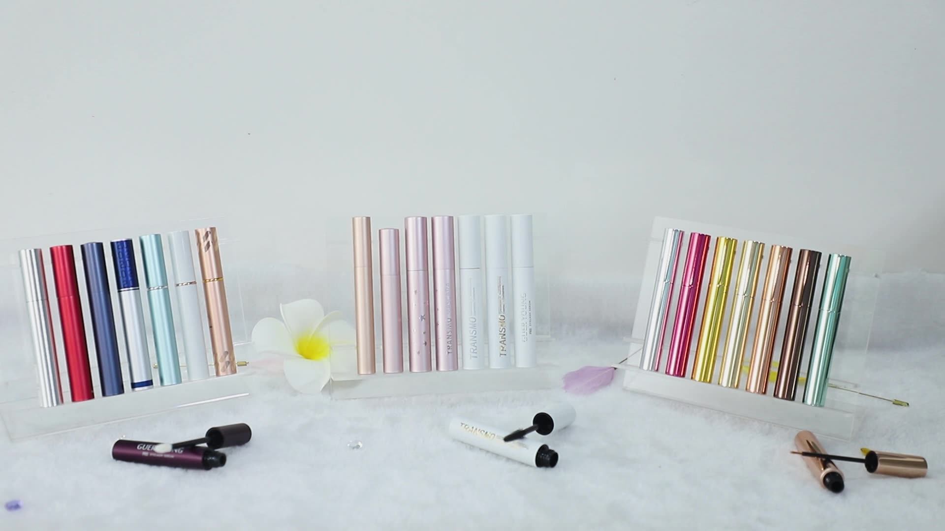 Aluminum Custom Logo Mascara Bottle Packaging 9ml Cylinder Eyelash Mascara Tube Container Buy