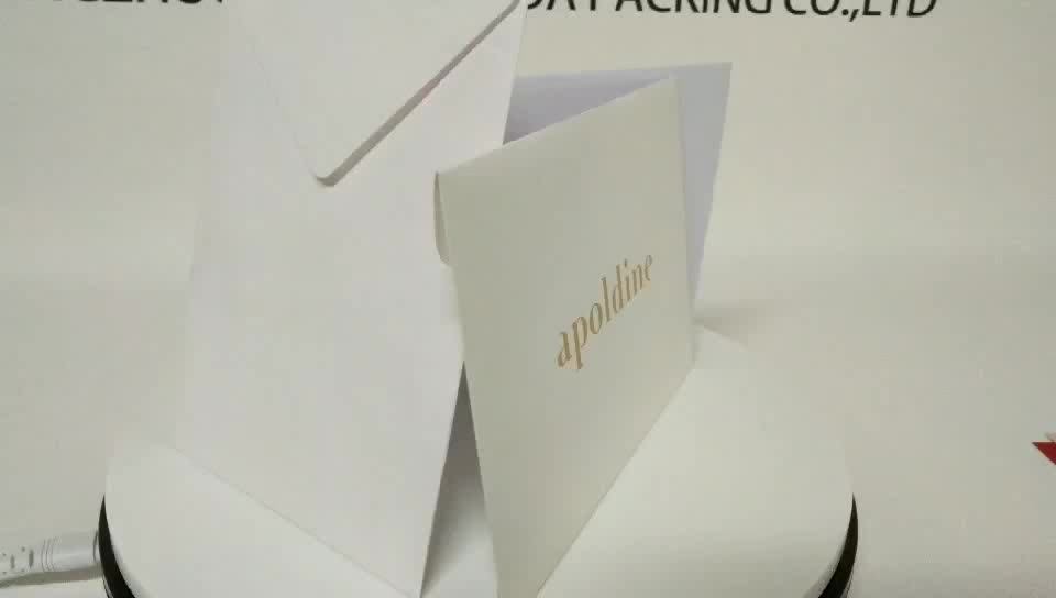 Wholesale Custom Printing Gold Foil Business Greeting Card Envelope