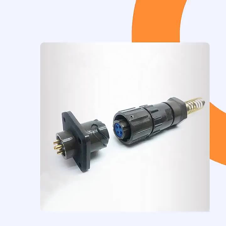 Fq14-4tk/4zj Male And Female Sealed Waterproof Connector Plug And ...
