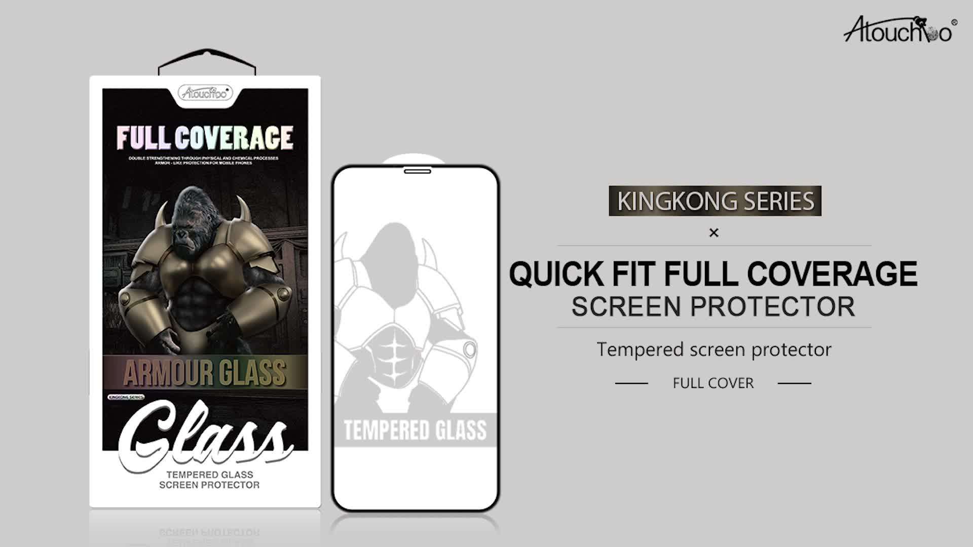 Atouchbo Full Cover King Kong 3d Screen Protector Tempered Glass For Iphone 11 Pro 11 Xs Max Xr