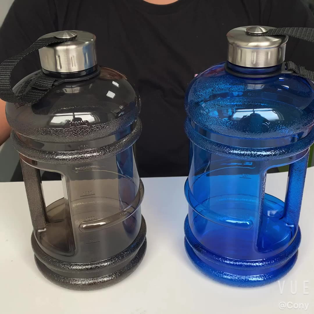 Big Water Bottle Gym Plastic Water Bottle Outdoor 2.2l Gym Fitness