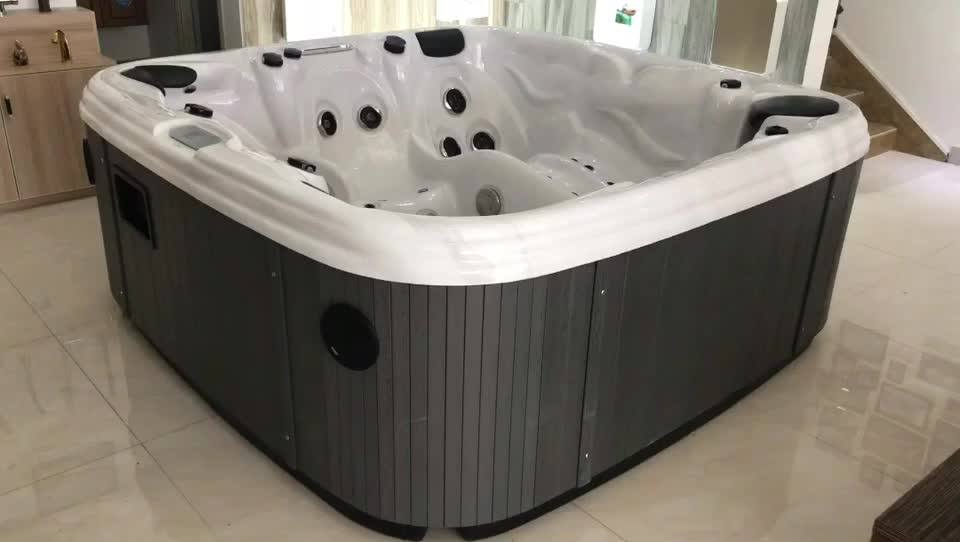 Chinese Air Jet Massage Outdoor Swim Pool Six People Free Standing Spa