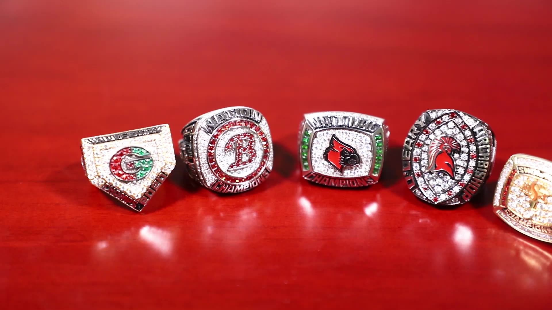 Custom Names And Positions On Sides Jewlery Youth Football Championship