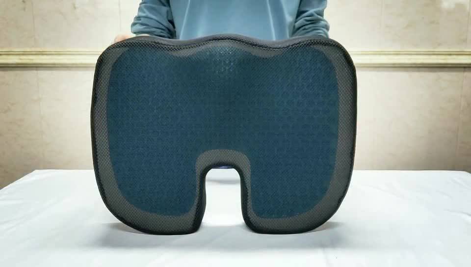 Cooling Football Stadium Memory Foam Gel Orthopedic Seat Cushion Lumbar