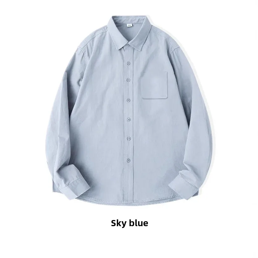 Feminine Long-Sleeve Casual Shirt 2024 Loose Korean Style Versatile Casual Slimming Top Unique High-end Outerwear