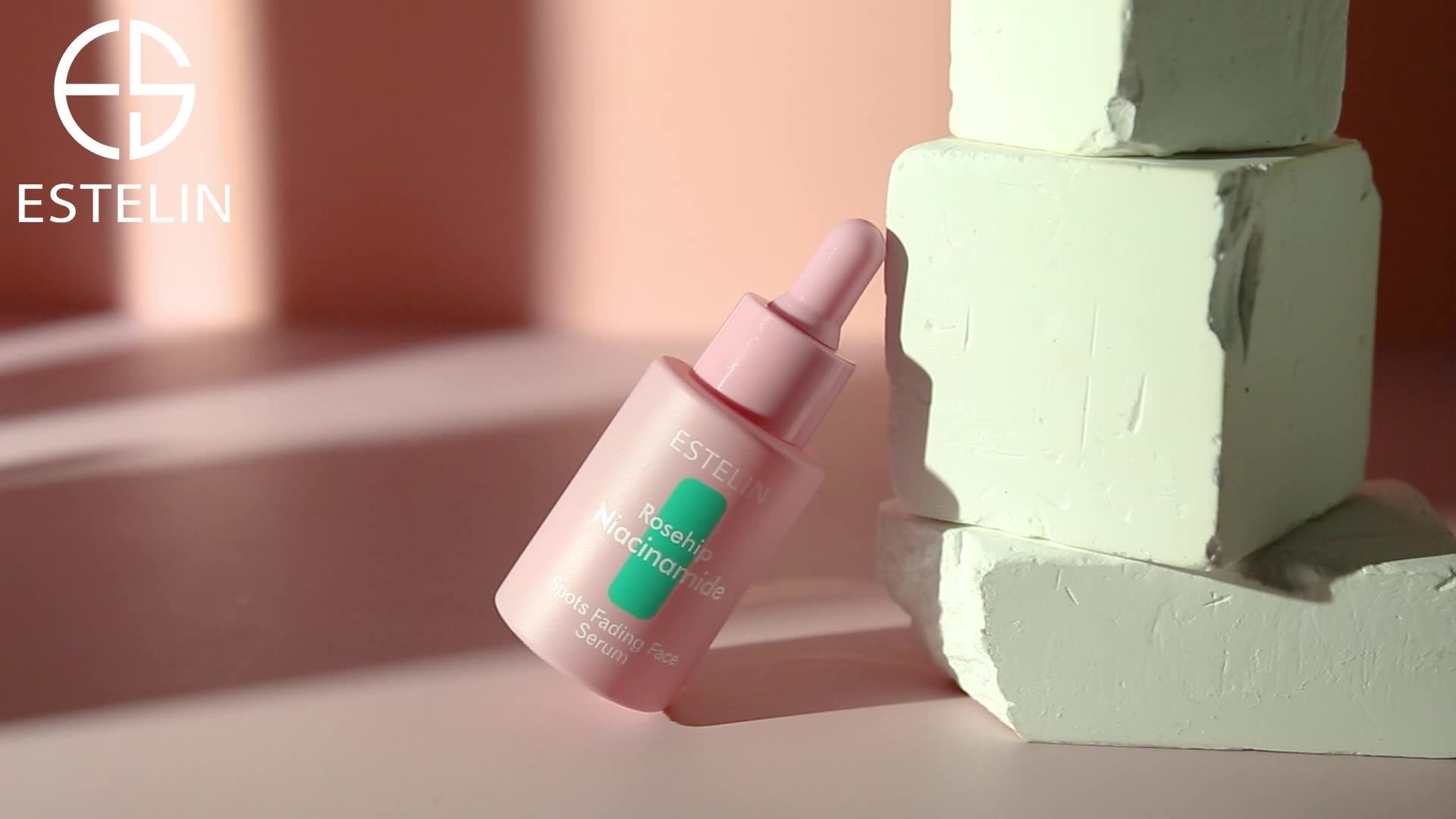 ESTELIN Moisturizing Brightening Dark Spot Correcting Organic Rosehip Niacinamide Facial Serum 30ml