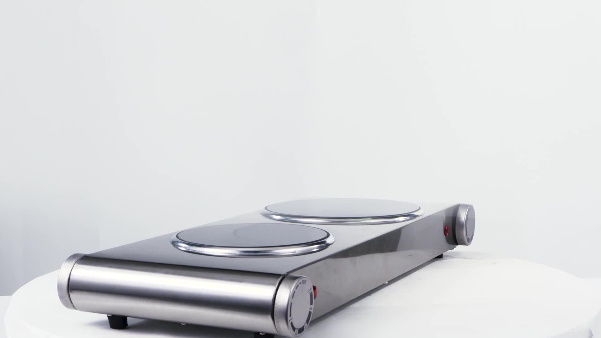 Household Portable Electric Stove With Double Ceramic Plate For Cooking