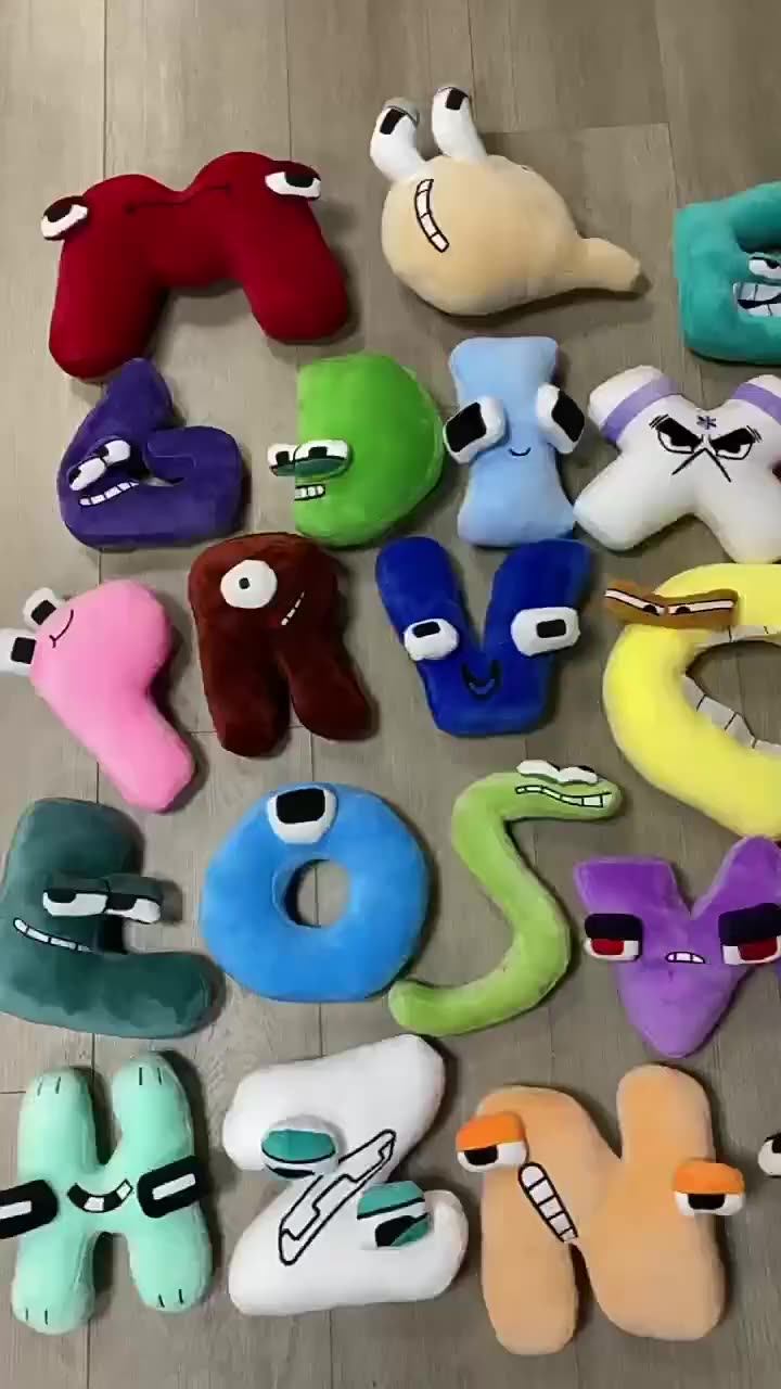Wholesale Alphabet Lore Set Plush Toys English Letter Stuffed Doll Toys 