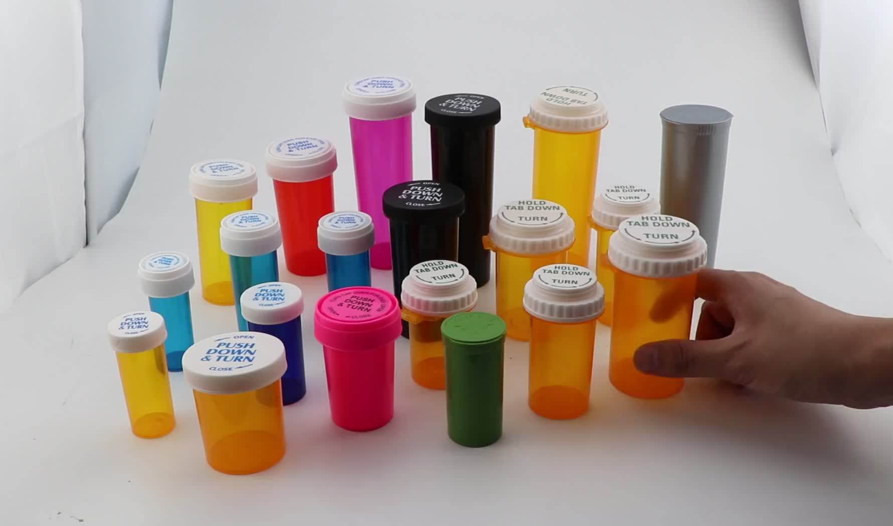 Wholesale 30 Dram Push Down And Turn Child Resistant Proof Cap Plastic