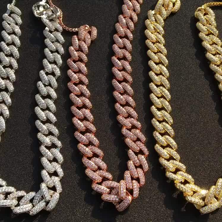 Women Fashion Hip Hop Jewelry Pink Iced 