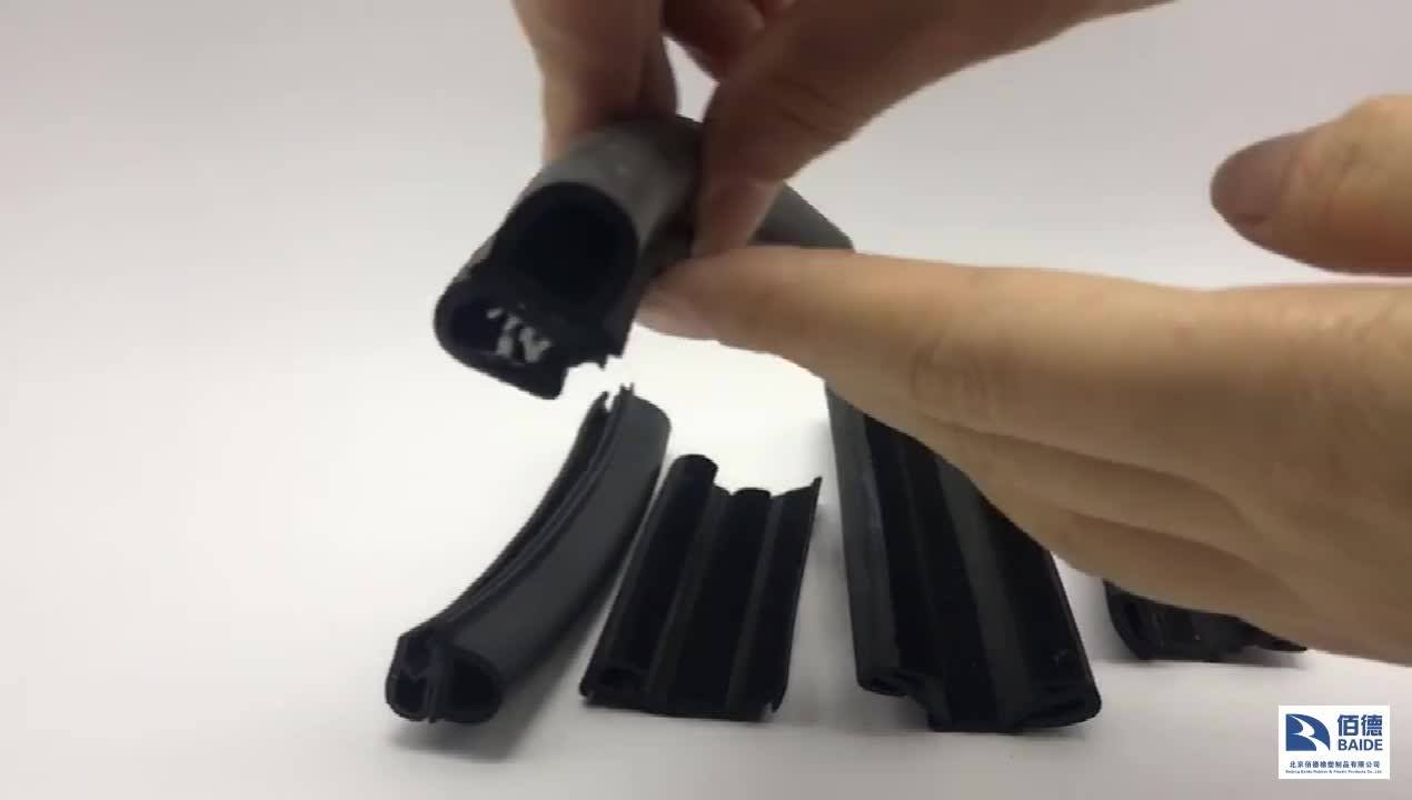 U Shape Steel Insert Car Auto Door Decorative Edge Trim Rubber Pvc Epdm