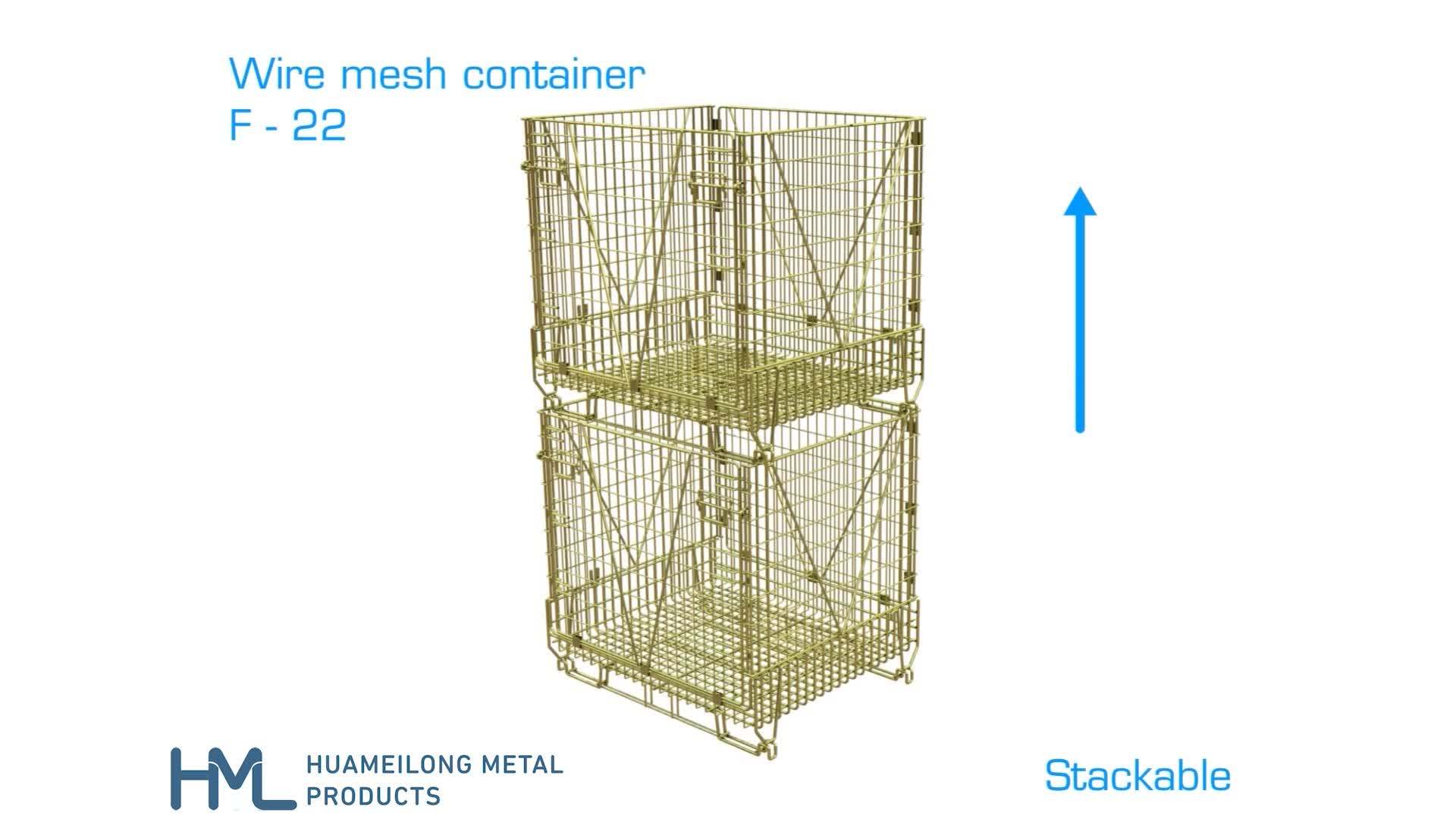 Industrial Fabricated Collapsable Metal Pet Preforms Storage Stacking