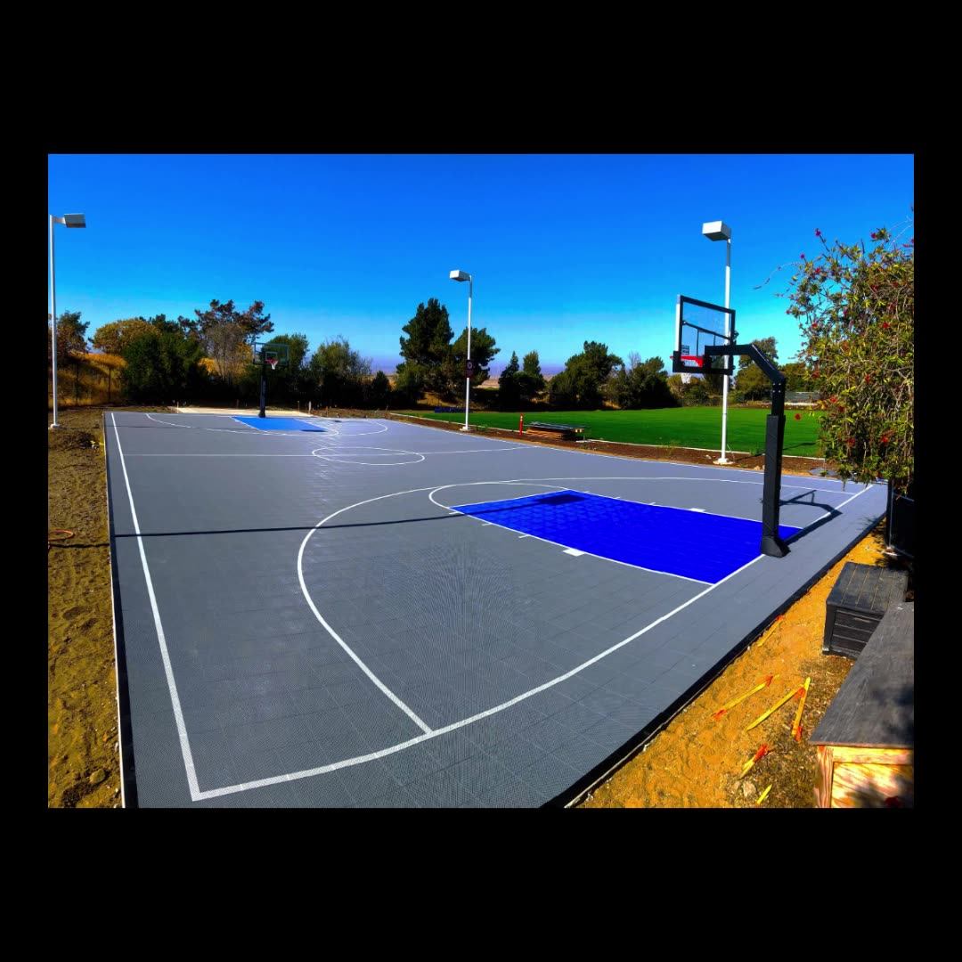 25x30 Feet Custom Color And Painting Pp Tiles Outdoor Backyard