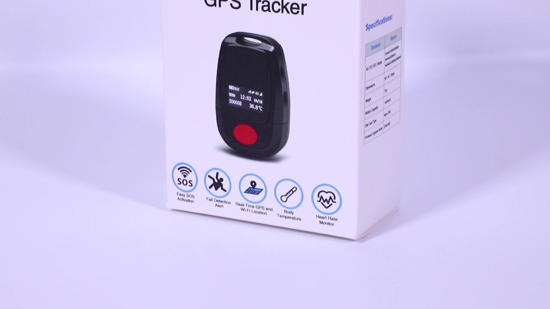 Mobile Personal Emergency Response System Senior Gps 4g Sos Alarm