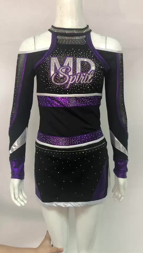 Wholesale Custom Rhinestone All Star Cheer Uniform Cheerleading
