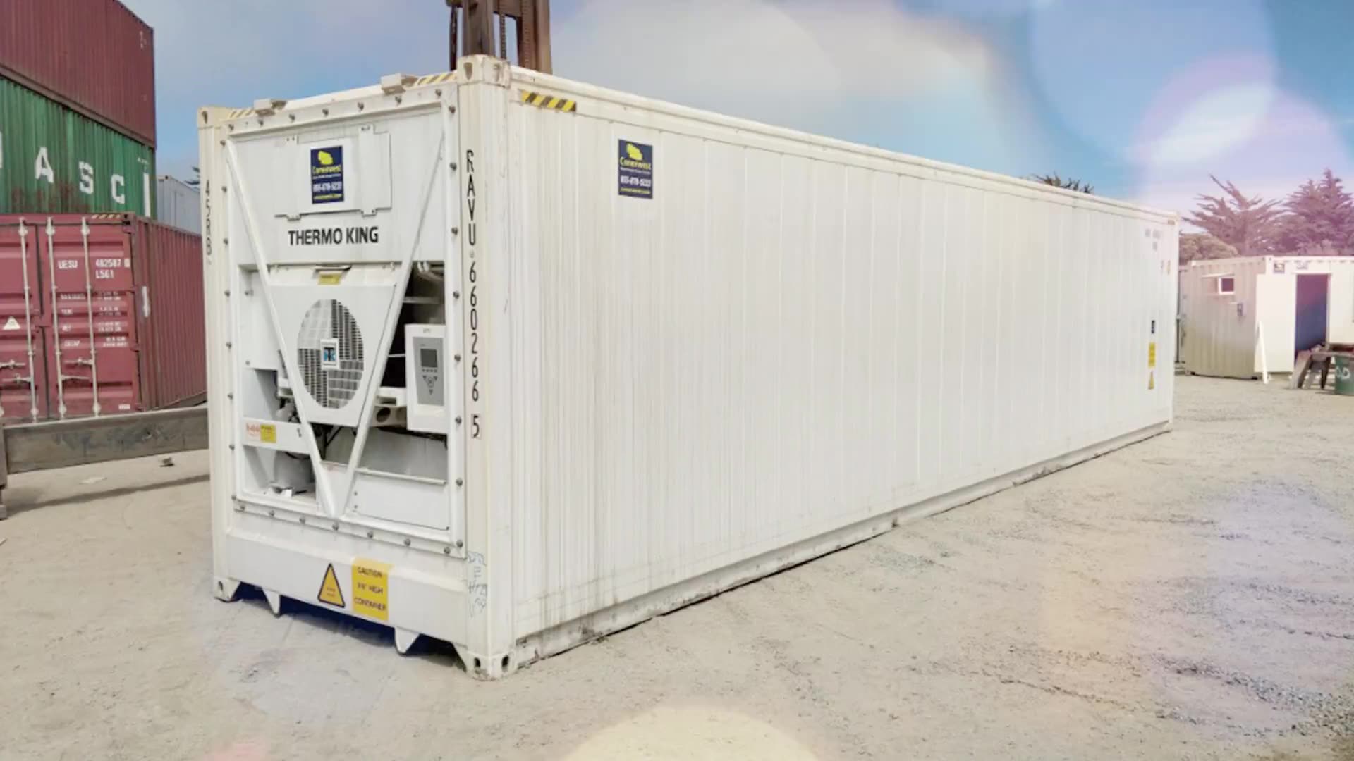 Used Carrier Thermoking Daikin Refrigerator 40ft Reefer Container For