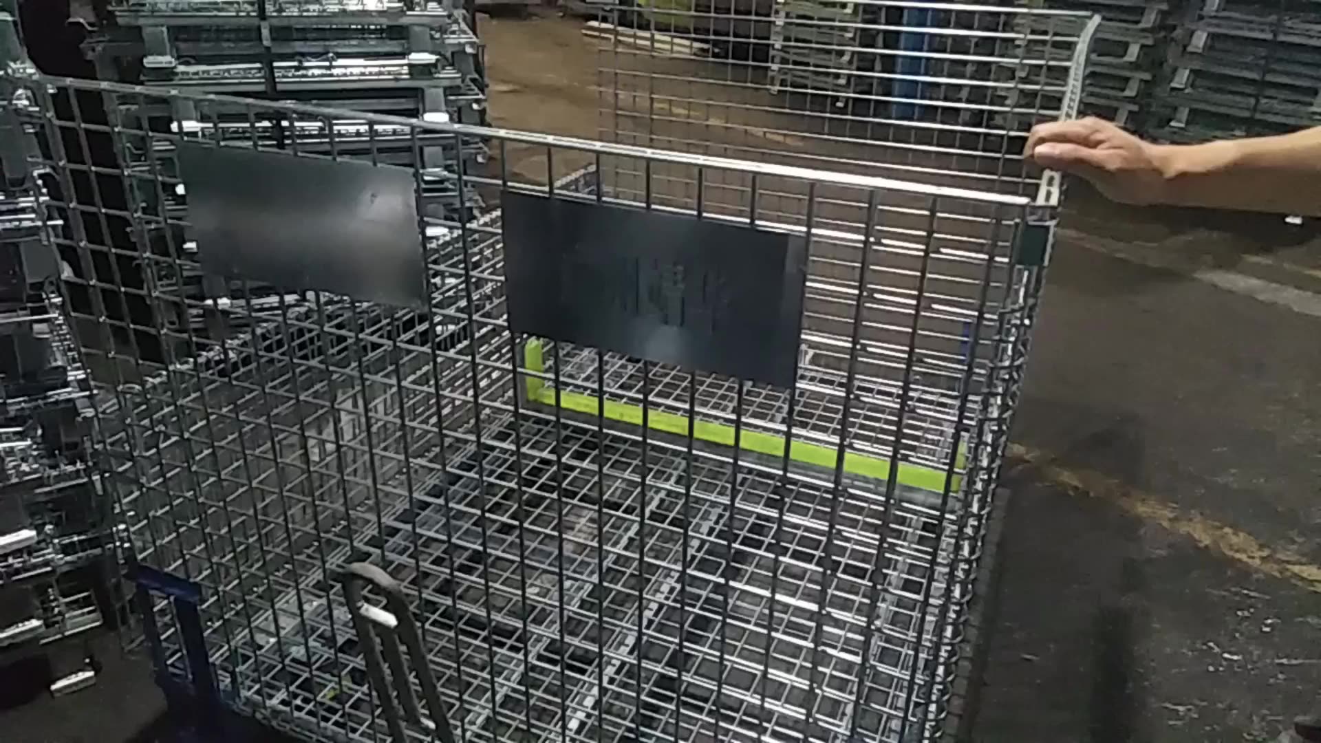 Vouwen Roll Metalen Opslag Kooi Voor Koude Opslag Staaldraad Mand Tool