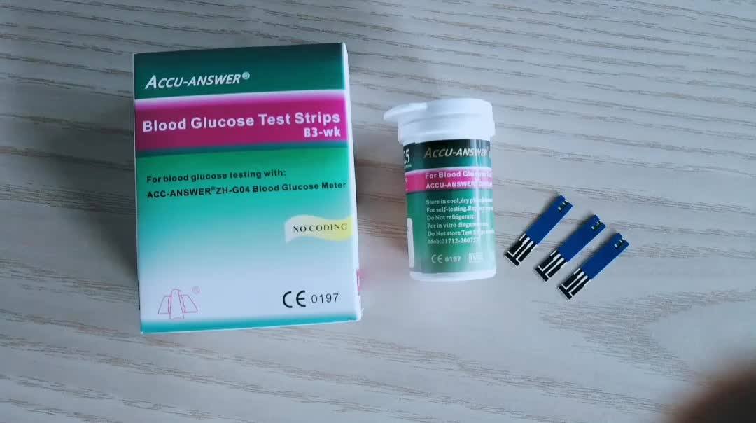 Accu Answer Blood Glucose Test Strips Diabetes Strips Glucose Sensor