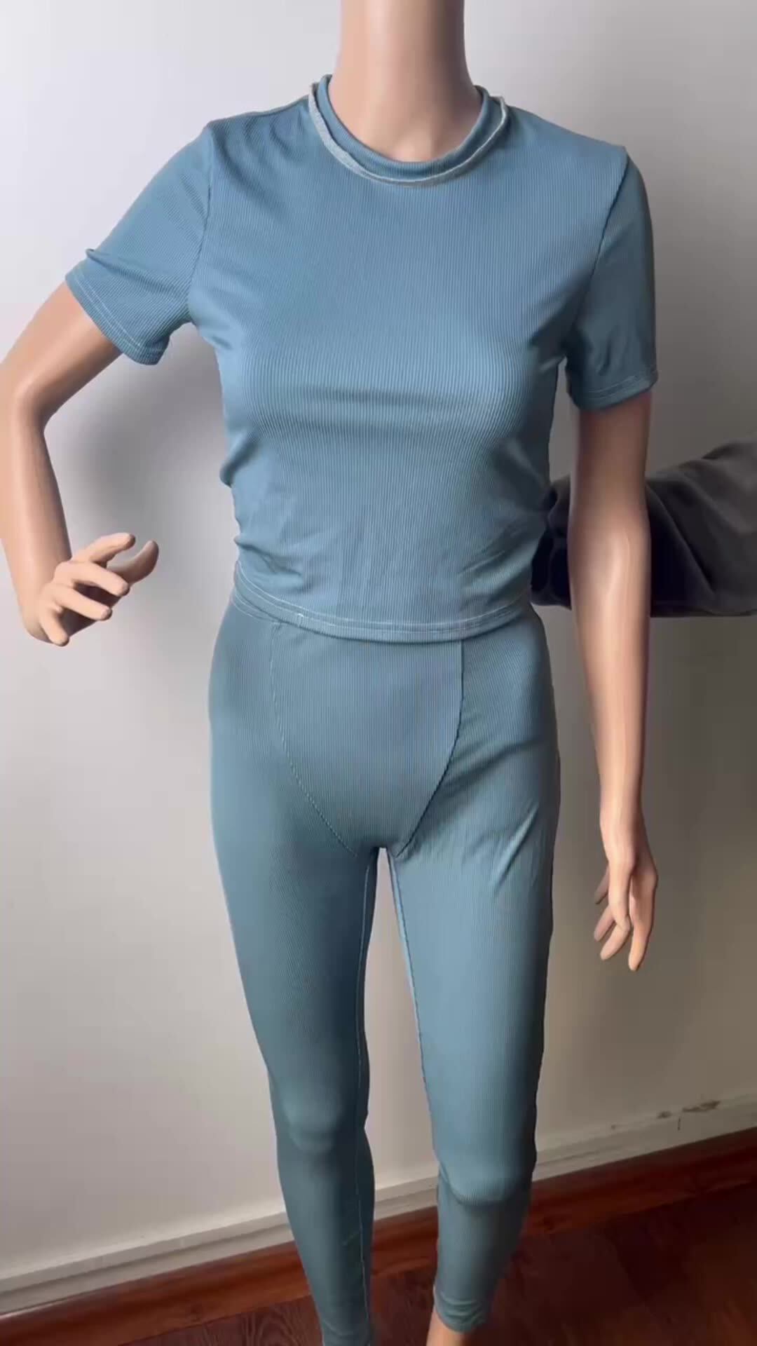 Skims Clothing Skims Lounge Wear Set Ribbed 2 Pieces Outfits Stretch