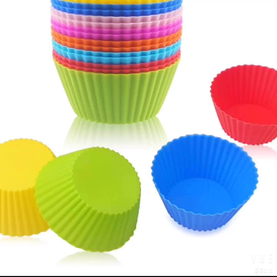 Fda Approved High Quality Wholesale Silicone Cupcake Liners Baking Cups
