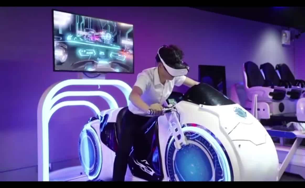 Amusement Park Rides Virtual Reality Arcade Machine 9d Vr Moto Driving