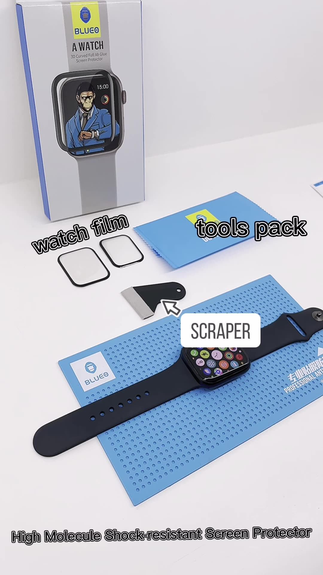 Blueo Ultra Thin High Molecule Antibroken Waterproof Screen Protector