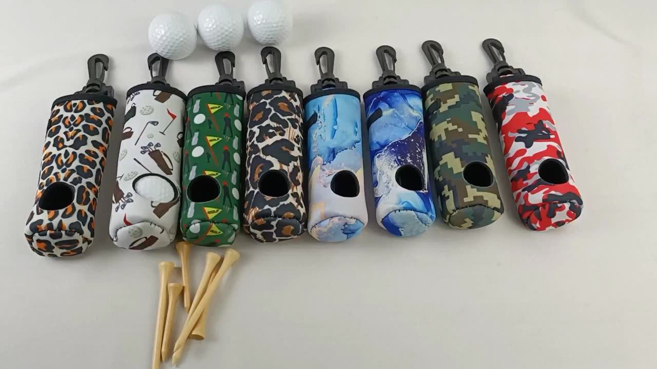 Custom Sublimation Printing Golf Ball Holders Company Logo Printed