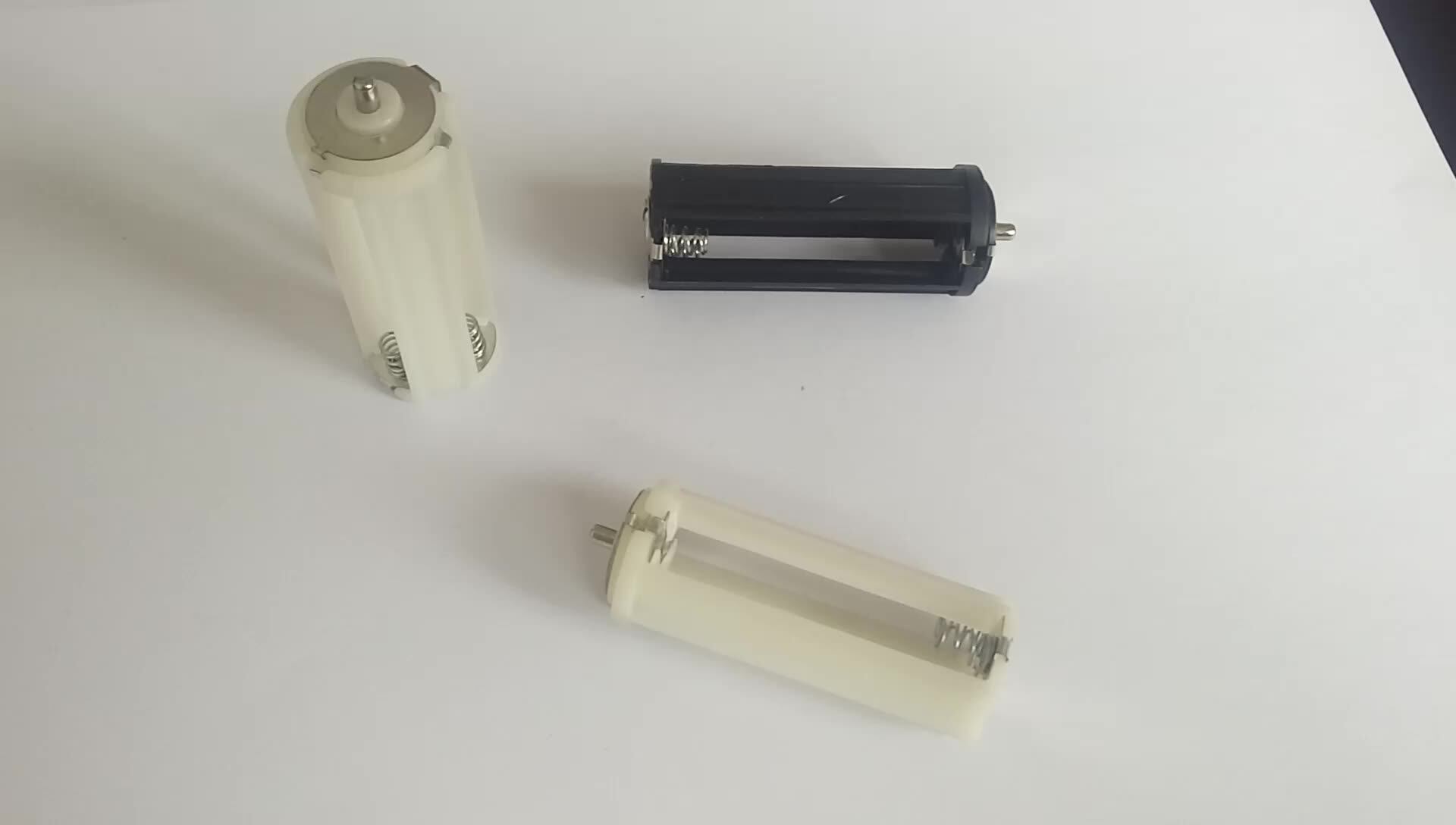 3xaaa Size Battery Holder Cylindrical Case Plastic For Flashlight Round Circular Buy 3 Aaa Um