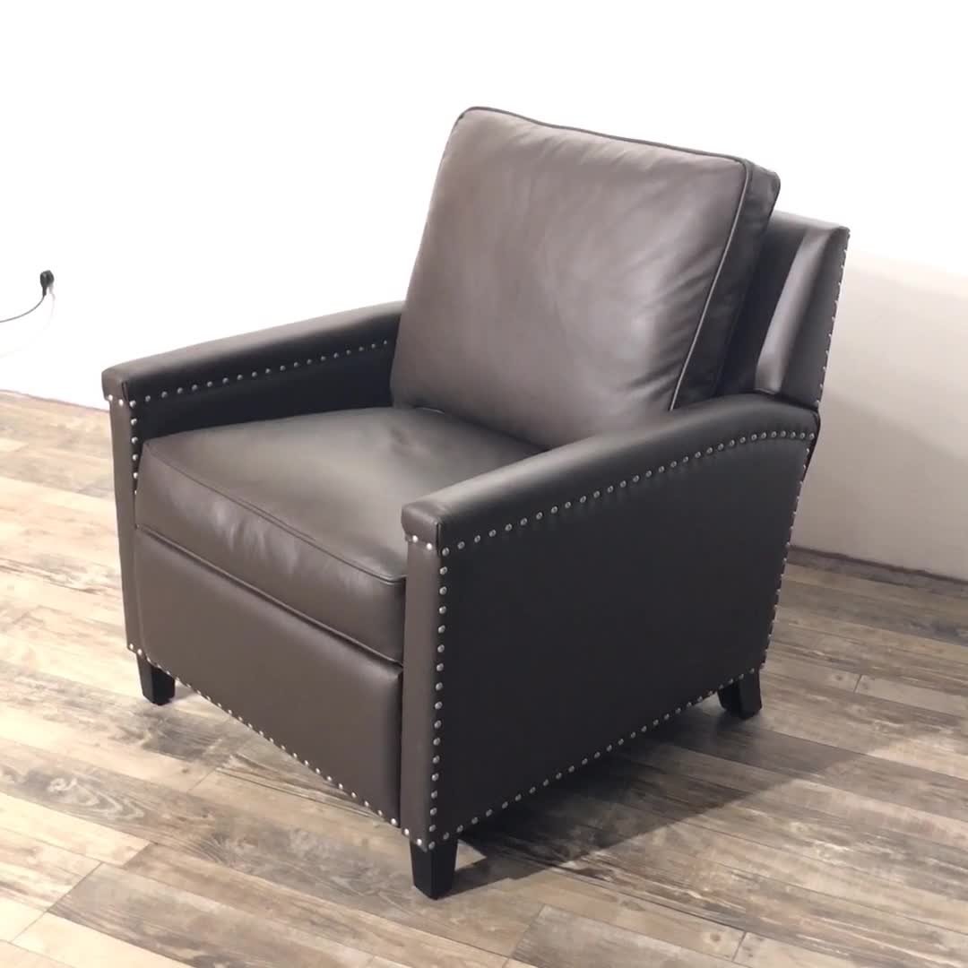 Highend Quality Living Room Sofa Top Grain Leather Antique Recliner