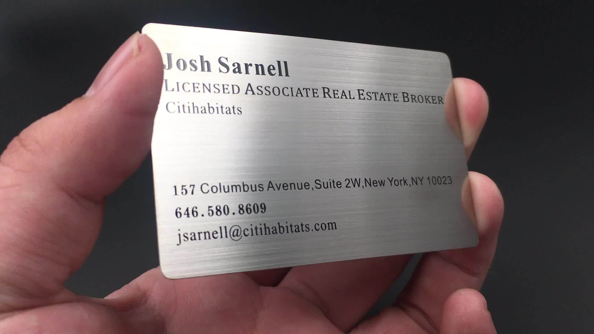 Cheap 304 Stainless Steel Metal Card / Metal Business Card Buy Metal
