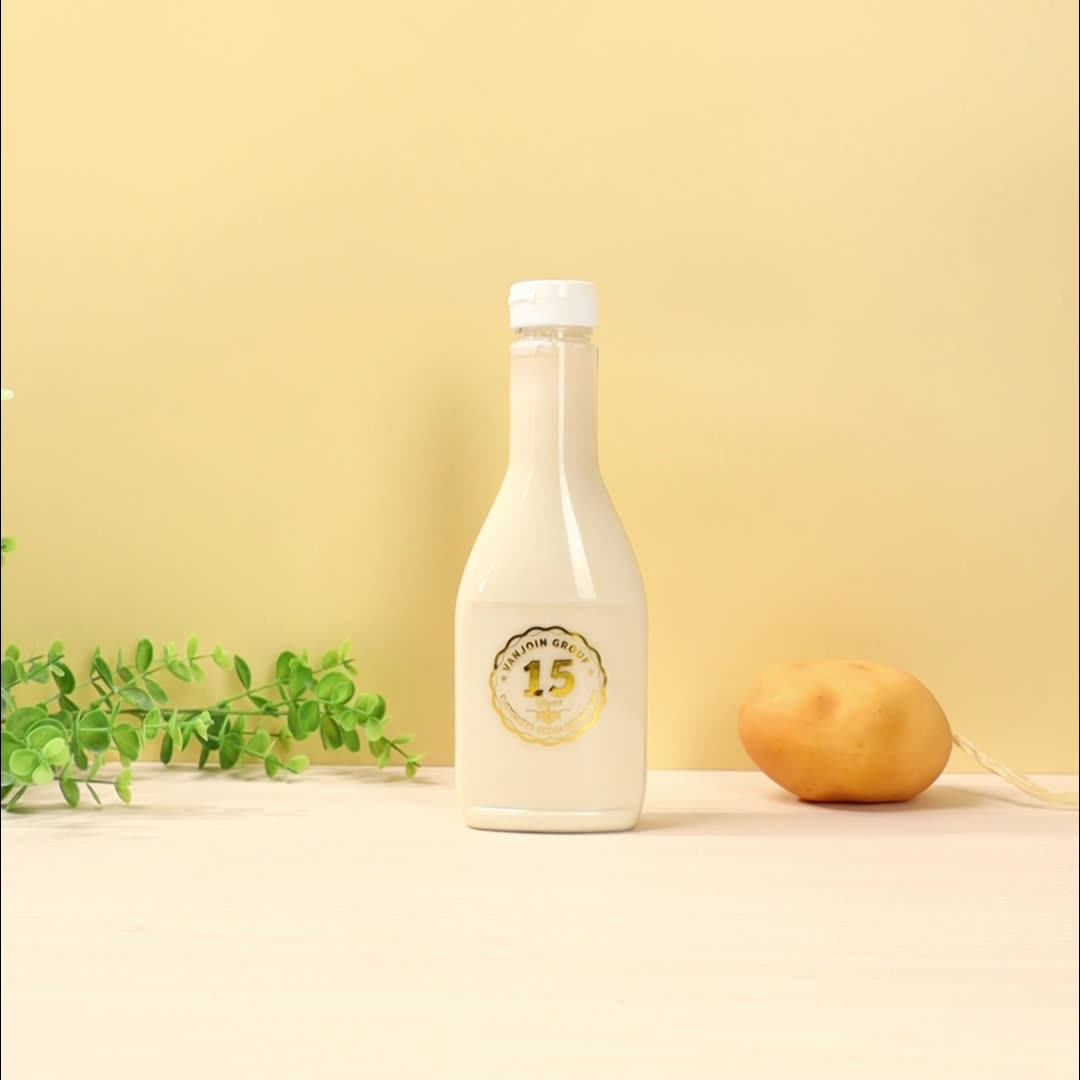 16 Oz Pet Plastic Salad Dressing Bottles Flat Square Pet Plastic Sauce Bottles 500ml Food Grade