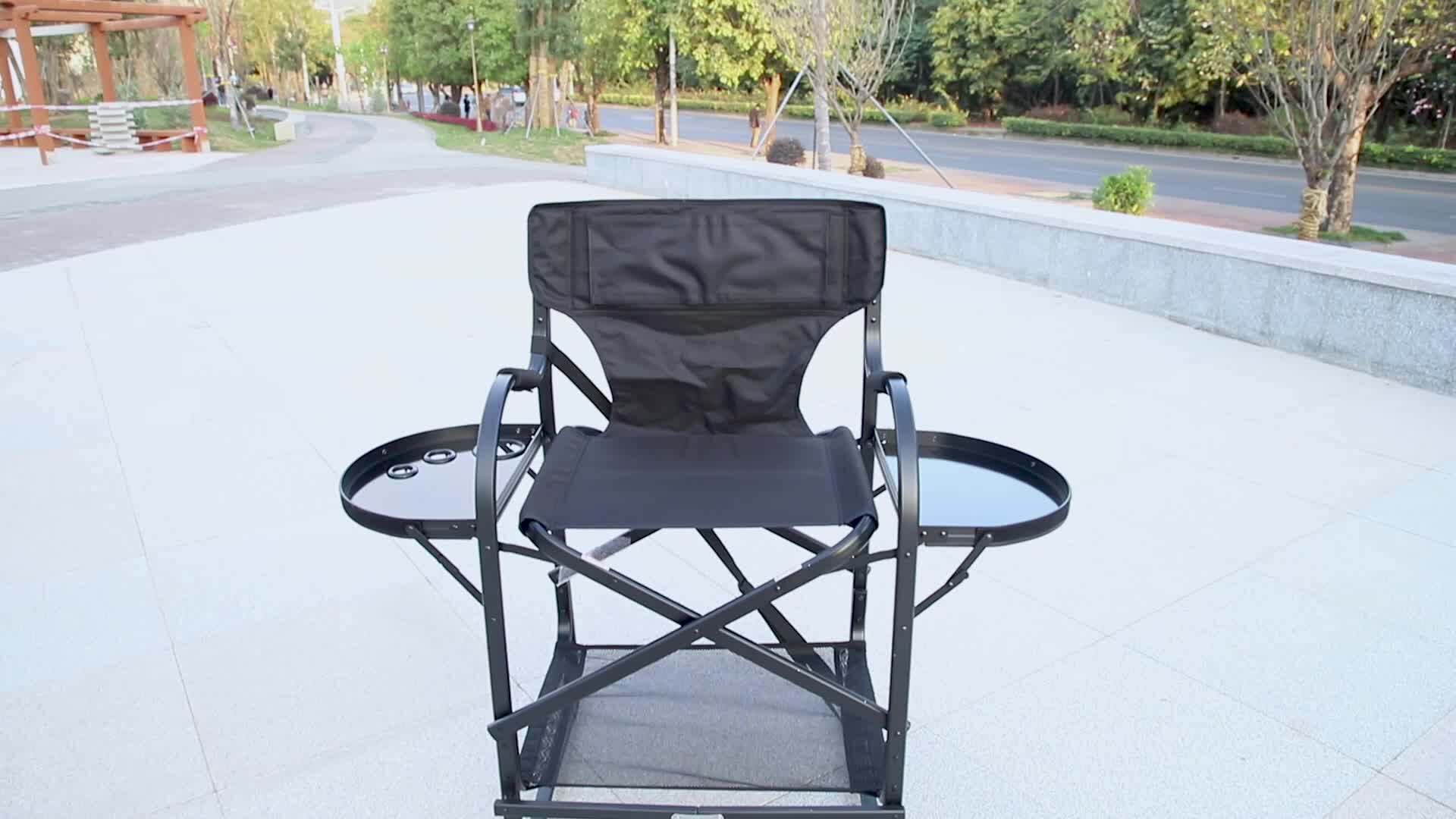 Onwaysports Black Folding Portable Make Up Chair Professional Custom