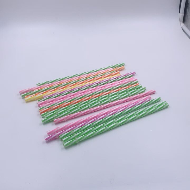 Wholesales Stripe Plastic Thick Drinking Straws,Cycle Health Plastic