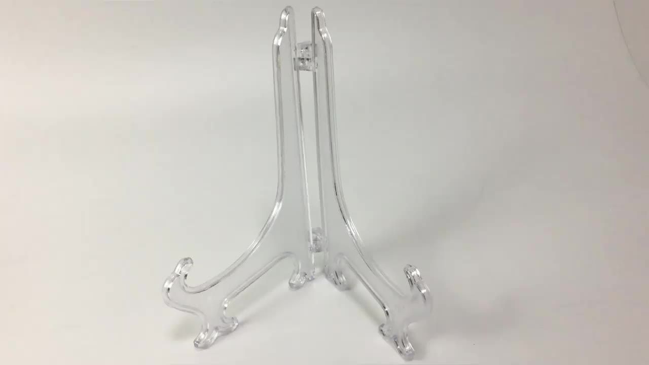 3 Inch 4 Inch Foldable Clear Plastic Easel Stand Plate Holders Buy