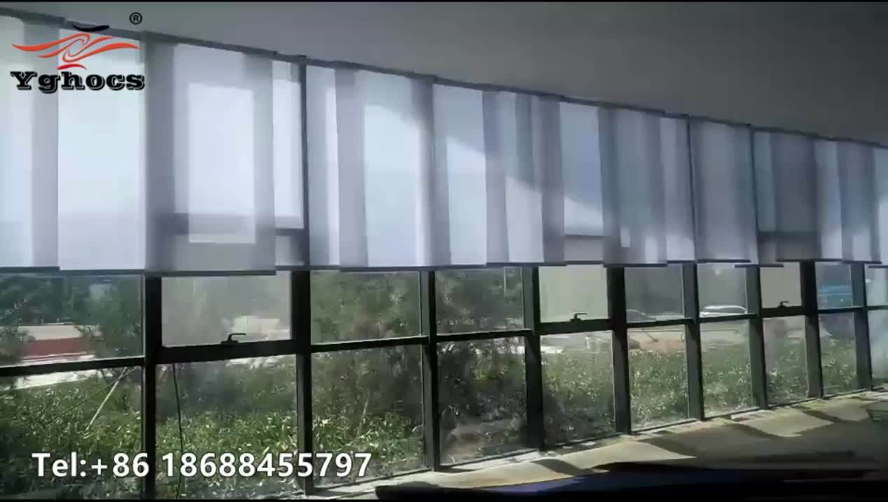 Pvc Sunscreen Safety Electric Roller Shutter For Office Window Fabric
